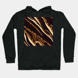 Stylized Big Cat Fur - Printed Faux Hide #14 Hoodie